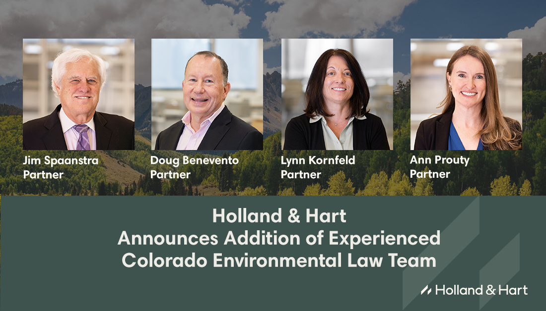Holland & Hart Adds Four Environmental Partners From Faegre